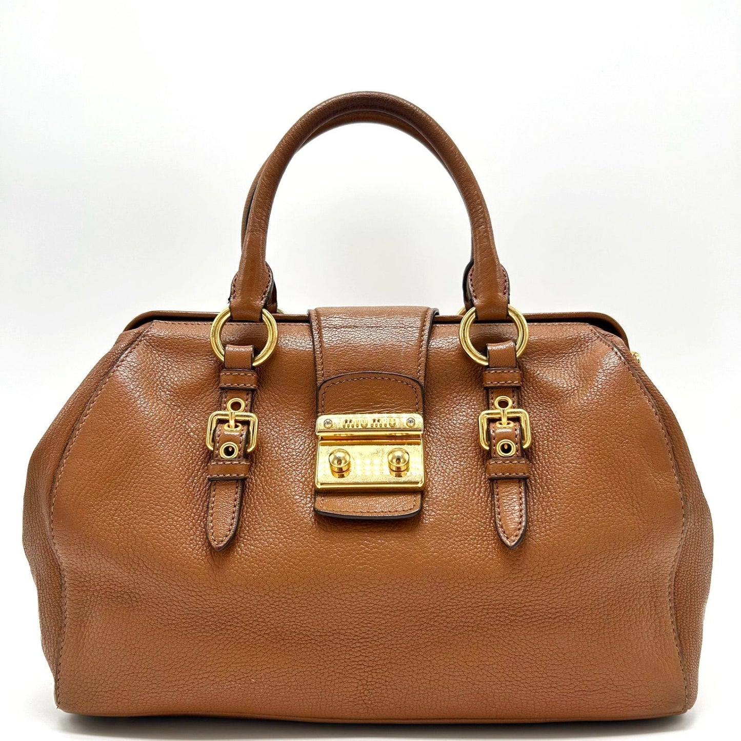 GIVENCHY Hand Shoulder Bag Tote Purse 2way Nightingale Leather Black Authentic