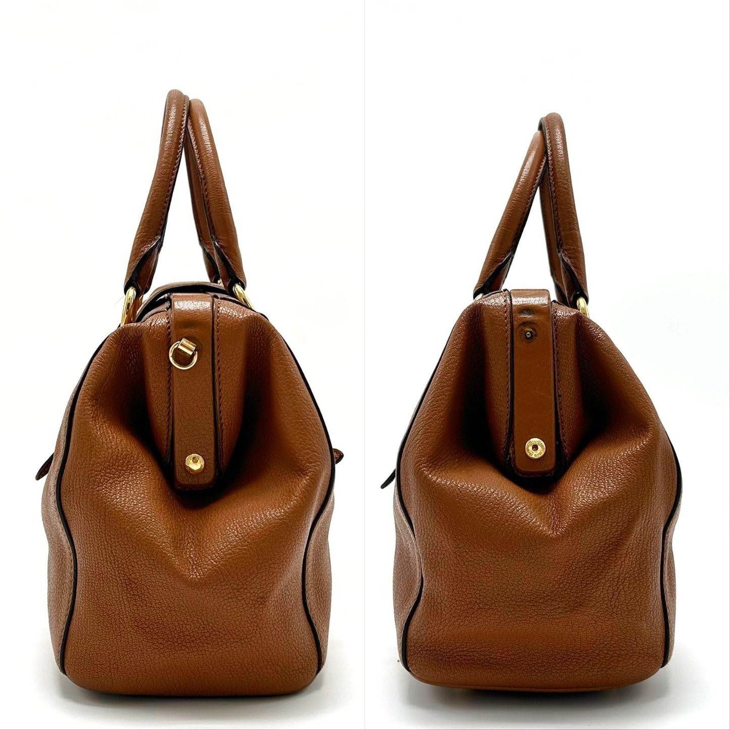 GIVENCHY Hand Shoulder Bag Tote Purse 2way Nightingale Leather Black Authentic