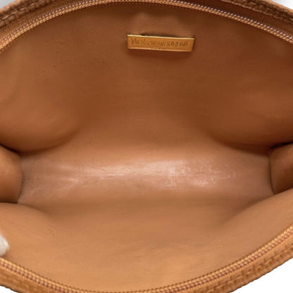 Saint Laurent Clutch Bag Second Bag YSL Cassandra Brown Authentic