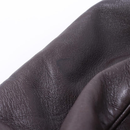 LOEWE Hand Bag Tote Purse Anagram Leather Brown Authentic