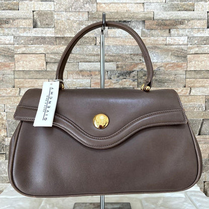 GIVENCHY Hand Bag Tote Purse 4G Leather Beige Authentic