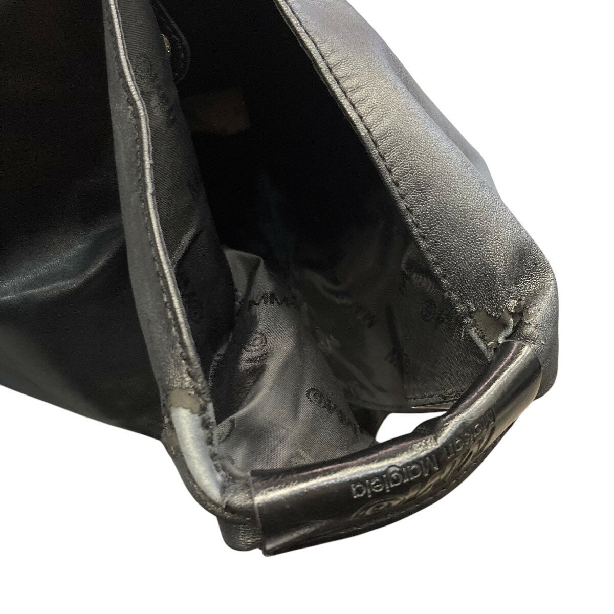 MM6 Maison Margiela Hand Bag Tote Purse Japanese Authentic Black