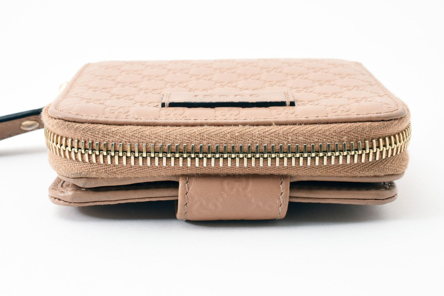 Gucci Bi-fold Wallet GG Micro Shima Flap Compact Purse Interlocking Sima Auth