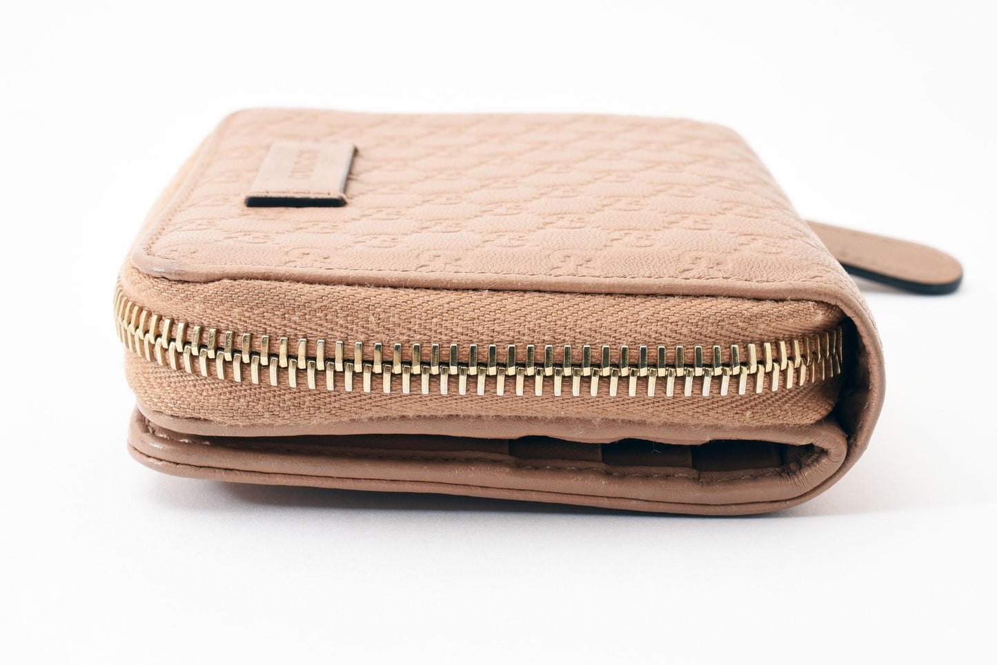 Gucci Bi-fold Wallet GG Micro Shima Flap Compact Purse Interlocking Sima Auth