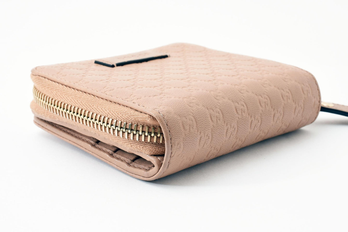 Gucci Bi-fold Wallet GG Micro Shima Flap Compact Purse Interlocking Sima Auth