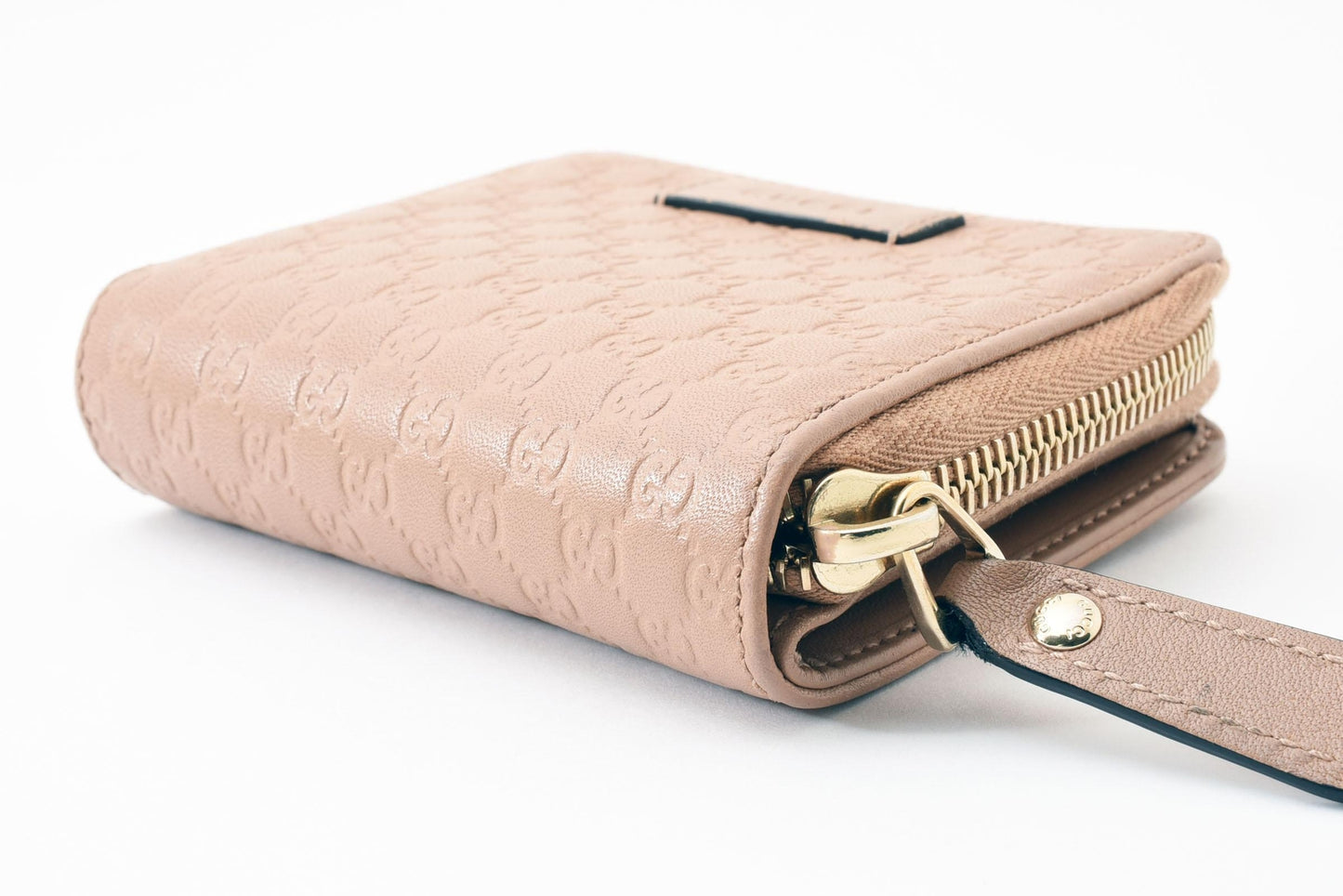 Gucci Bi-fold Wallet GG Micro Shima Flap Compact Purse Interlocking Sima Auth