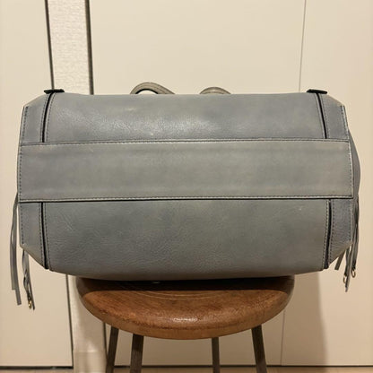 Chloe Hand Bag Tote Purse Leather Blue Authentic