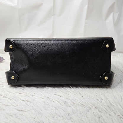 GIVENCHY Hand Bag Tote Purse Leather Black Authentic