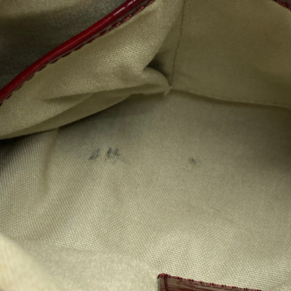 BURBERRY Hand Bag Tote Purse Nova Check Heart Coated Canvas Leather Beige Red