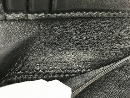 Saint Laurent Bi-fold Wallet Flap Compact Purse YSL Cassandra Black Authentic