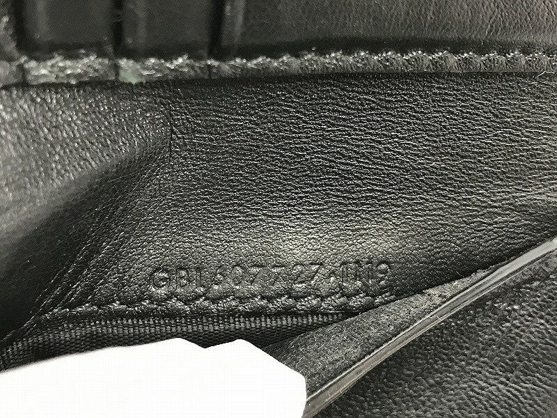Saint Laurent Bi-fold Wallet Flap Compact Purse YSL Cassandra Black Authentic