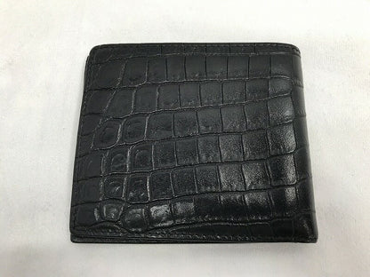Saint Laurent Bi-fold Wallet Flap Compact Purse YSL Cassandra Black Authentic