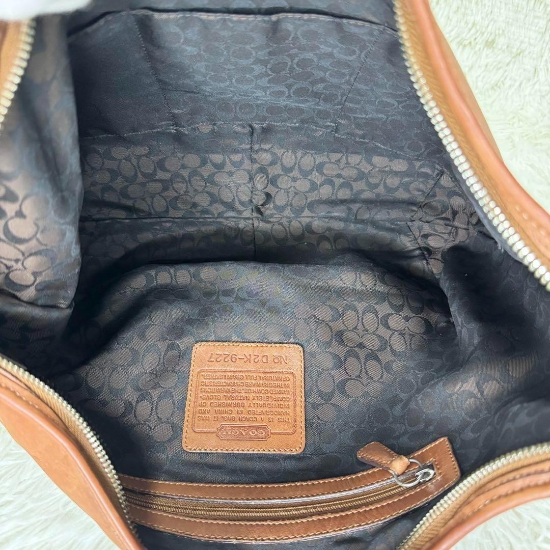 COACH Shoulder Bag Purse 9227 Leather Brown Authentic