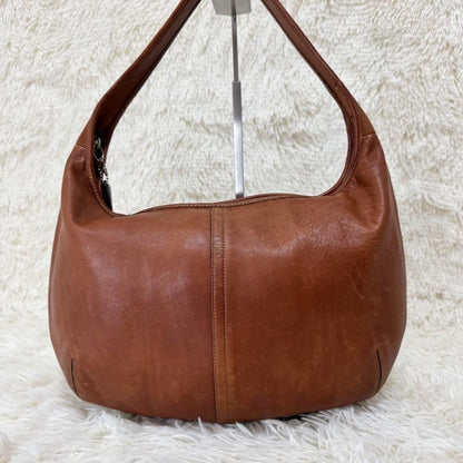 COACH Shoulder Bag Purse 9227 Leather Brown Authentic
