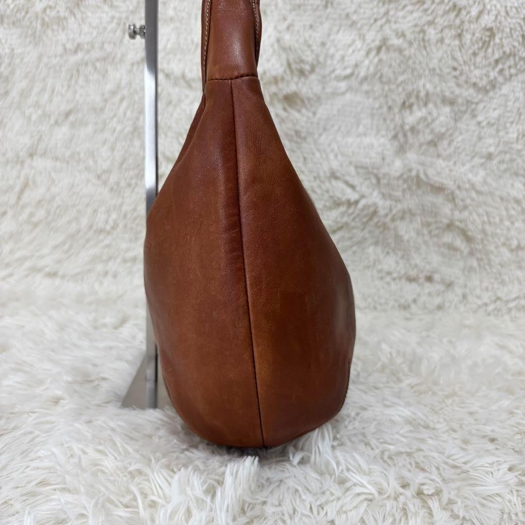 COACH Shoulder Bag Purse 9227 Leather Brown Authentic