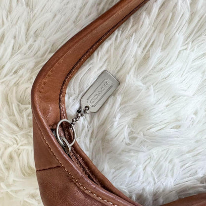 COACH Shoulder Bag Purse 9227 Leather Brown Authentic