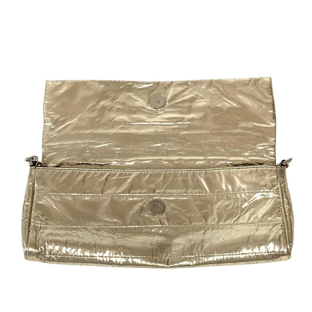 Dolce & Gabbana Shoulder Bag Purse Chain Leopard Gold Authentic