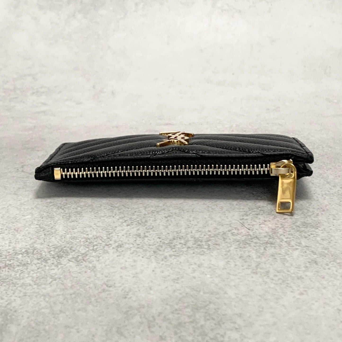Saint Laurent Coin Case Cassandra YSL Logo Card Holder Wallet Purse Compact
