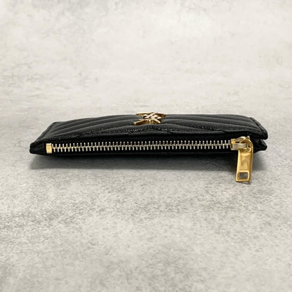 Saint Laurent Coin Case Cassandra YSL Logo Card Holder Wallet Purse Compact
