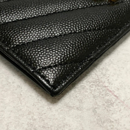 Saint Laurent Coin Case Cassandra YSL Logo Card Holder Wallet Purse Compact