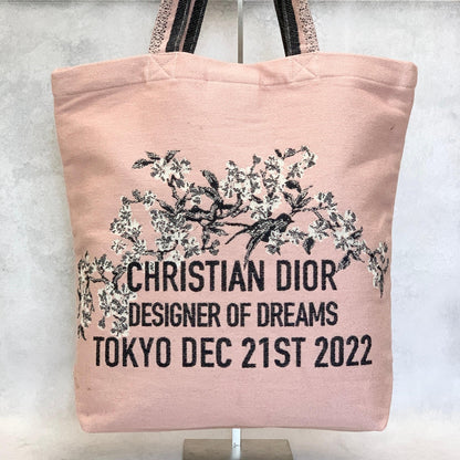 Christian Dior  Tote Bag Logo Handbag Purse Canvas Pink Used Women's Authentic