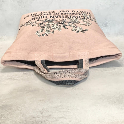 Christian Dior  Tote Bag Logo Handbag Purse Canvas Pink Used Women's Authentic