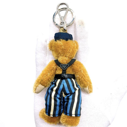 PRADA Key Ring Keychain Bag Charm Teddy Bear Authentic