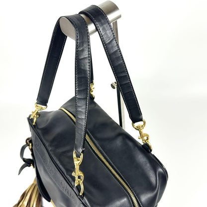 Chloe Boston Bag Hand Bag Tote Purse Eden Leather Black Authentic