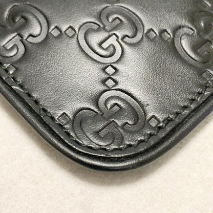 GUCCI Wallet GG  Shima Coin Case Key Pouch Card Holder Compact Purse Leather
