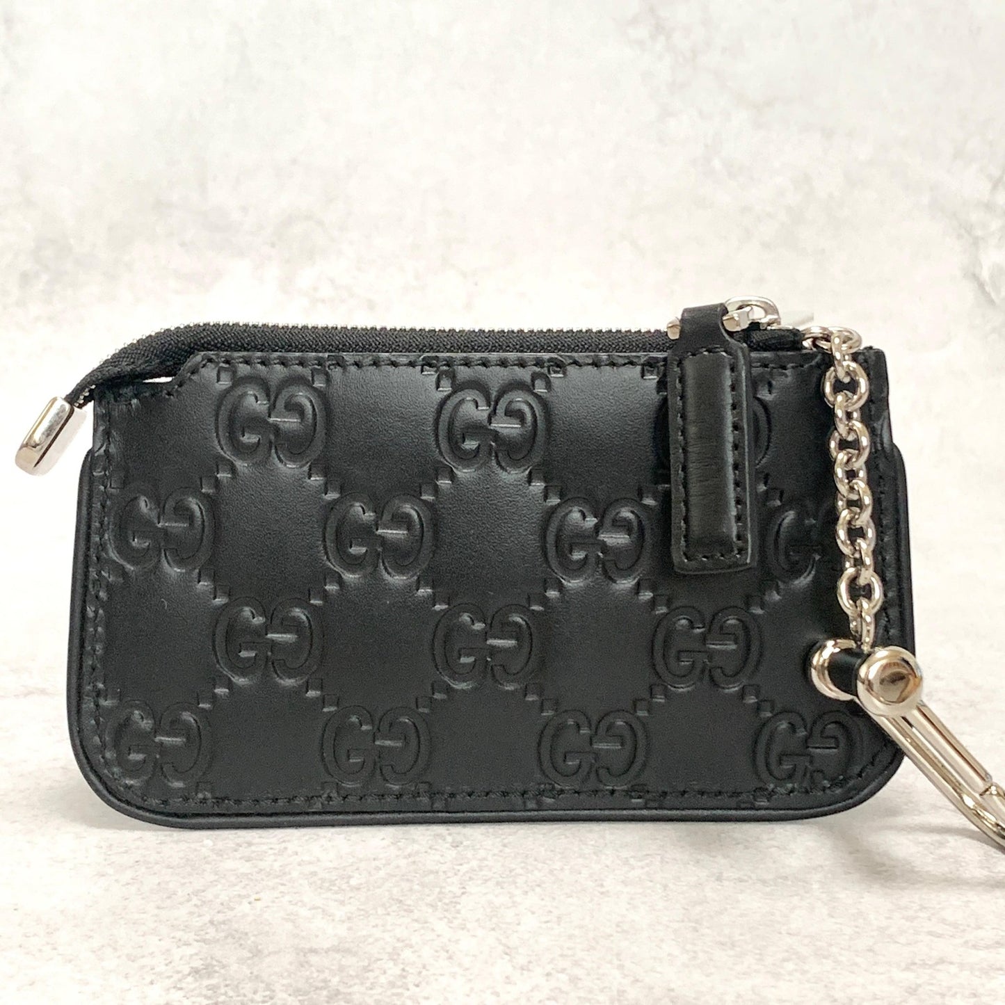 GUCCI Wallet GG  Shima Coin Case Key Pouch Card Holder Compact Purse Leather
