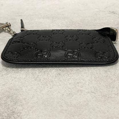 GUCCI Wallet GG  Shima Coin Case Key Pouch Card Holder Compact Purse Leather