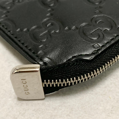 GUCCI Wallet GG  Shima Coin Case Key Pouch Card Holder Compact Purse Leather