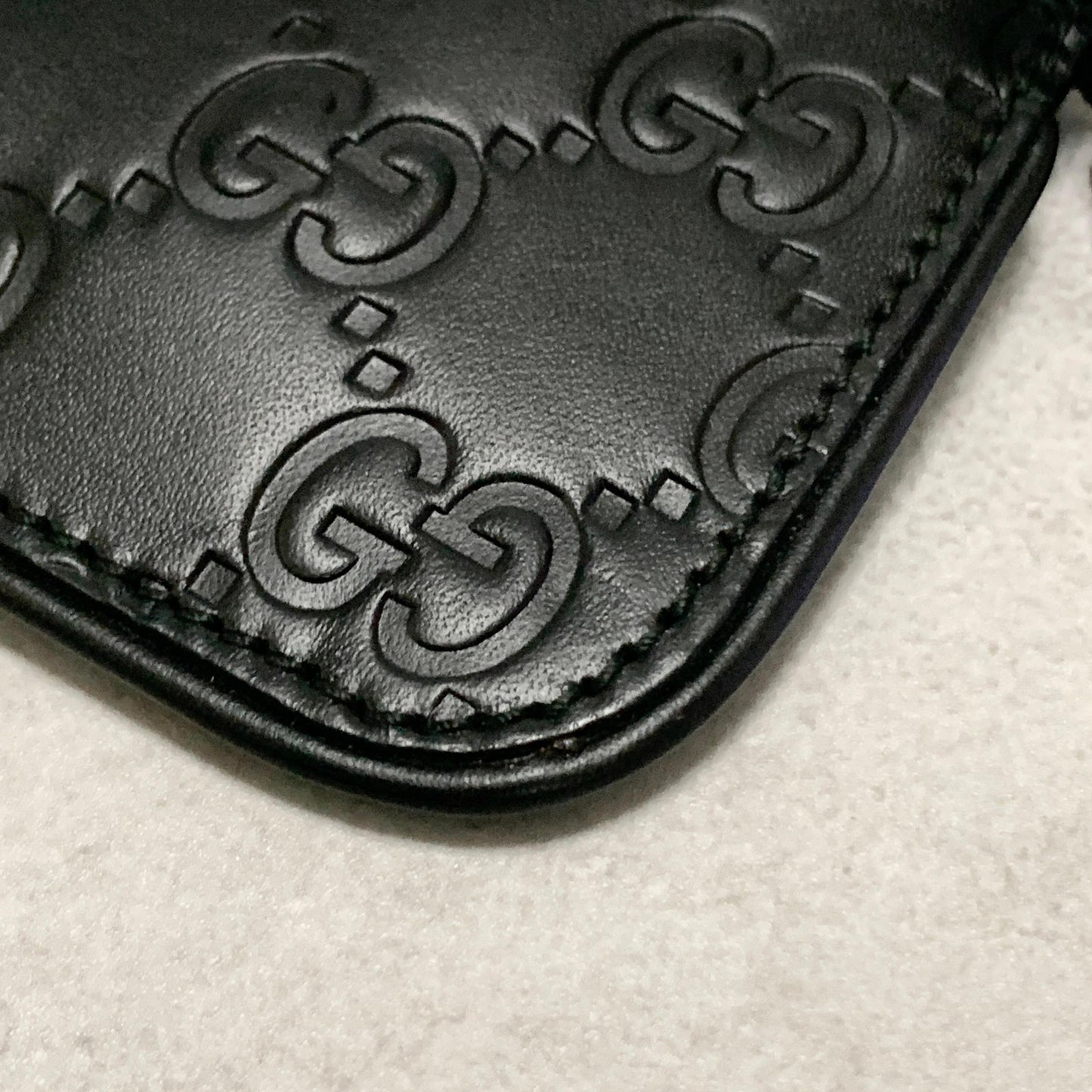 GUCCI Wallet GG  Shima Coin Case Key Pouch Card Holder Compact Purse Leather