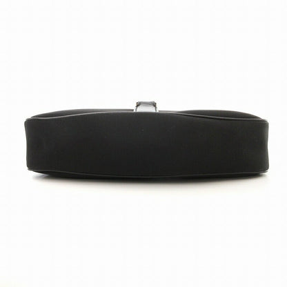 Salvatore Ferragamo Shoulder Bag Purse Nylon Black Authentic
