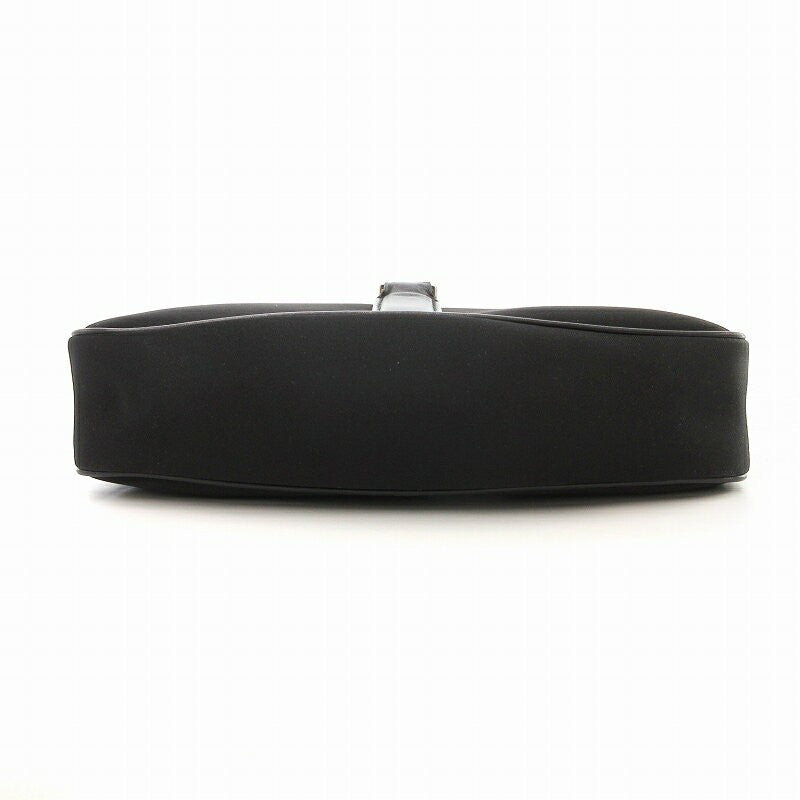 Salvatore Ferragamo Shoulder Bag Purse Nylon Black Authentic