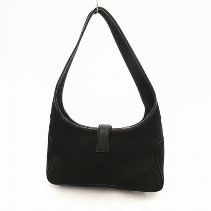 Salvatore Ferragamo Shoulder Bag Purse Nylon Black Authentic