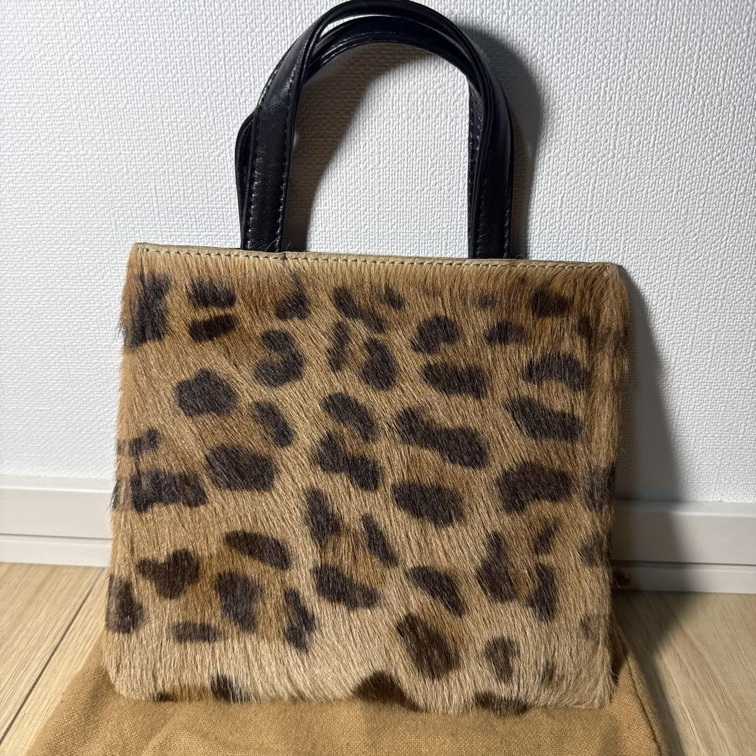 LOEWE Mini Hand Bag Tote Purse Logo Authentic