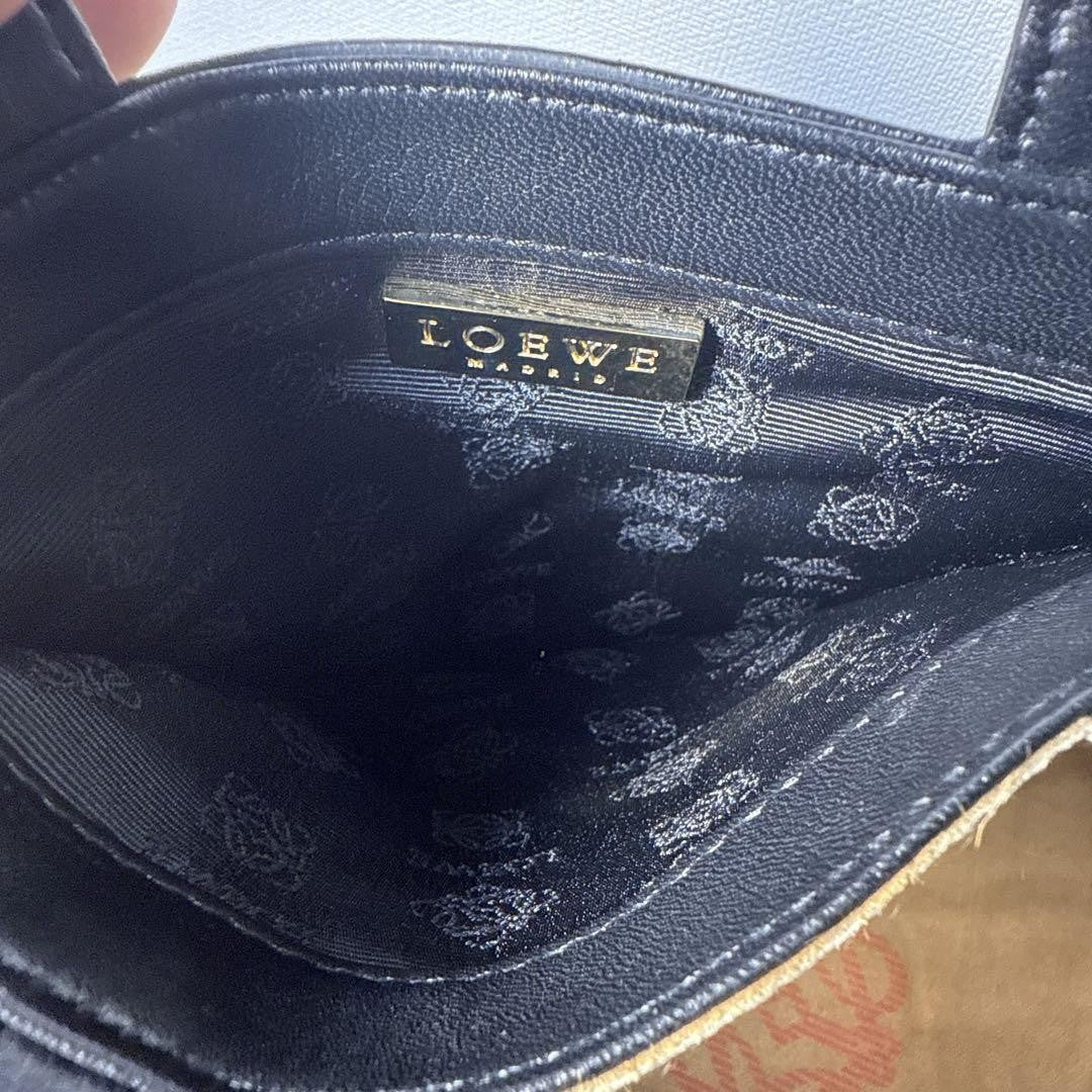 LOEWE Mini Hand Bag Tote Purse Logo Authentic