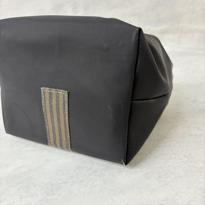 FENDI Vanity Bag Accessory Pouch Hand Pouch FF Pecan Black Authentic