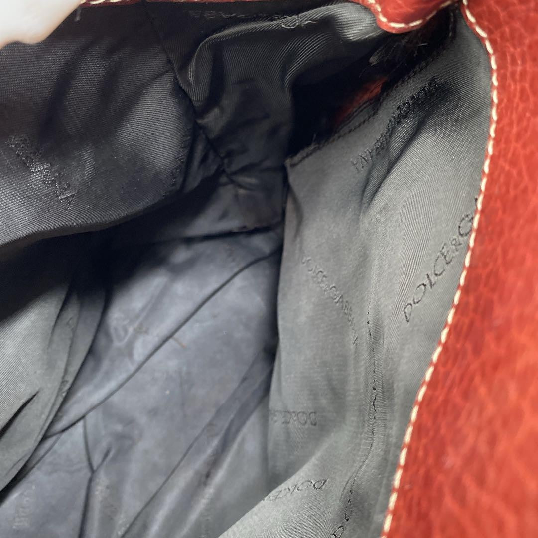 Dolce & Gabbana Hand Bag Tote Purse Leather Authentic