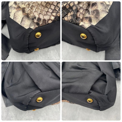 PRADA Hand Shoulder Bag Tote Purse 2way Nylon Leather Black Authentic