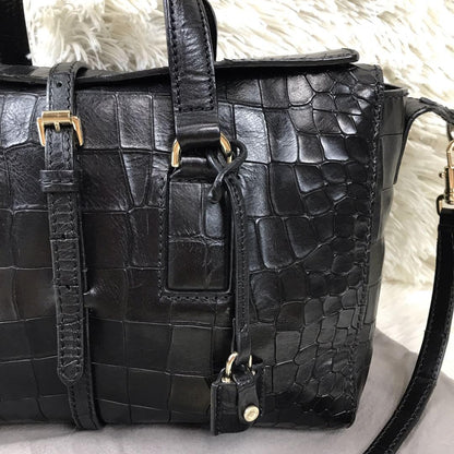 MULBERRY Hand Shoulder Bag Tote Purse 2way Leather Black Authentic
