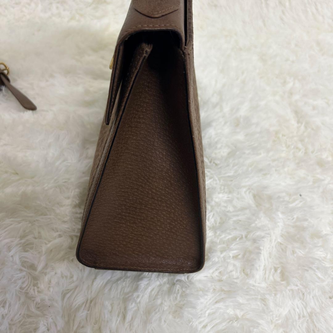 Valentino Garavani Hand Shoulder Bag Tote Purse 2way Leather Brown Authentic