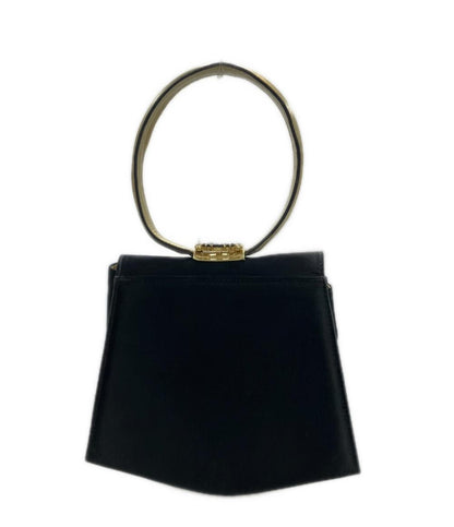 Salvatore Ferragamo Hand Bag Tote Purse Black Authentic