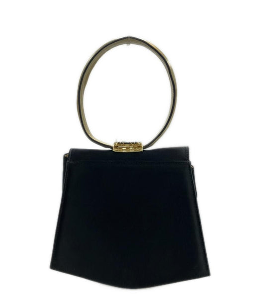 Salvatore Ferragamo Hand Bag Tote Purse Black Authentic