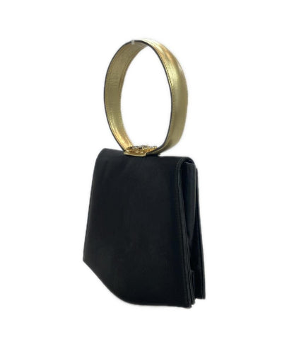 Salvatore Ferragamo Hand Bag Tote Purse Black Authentic