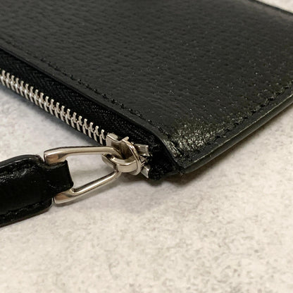 GUCCI GG Marmont Coin Case Card Holder Wallet Leather Black Authentic Used