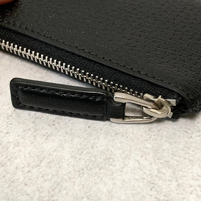 GUCCI GG Marmont Coin Case Card Holder Wallet Leather Black Authentic Used