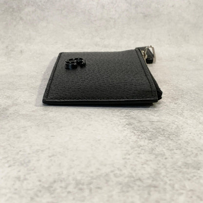 GUCCI GG Marmont Coin Case Card Holder Wallet Leather Black Authentic Used