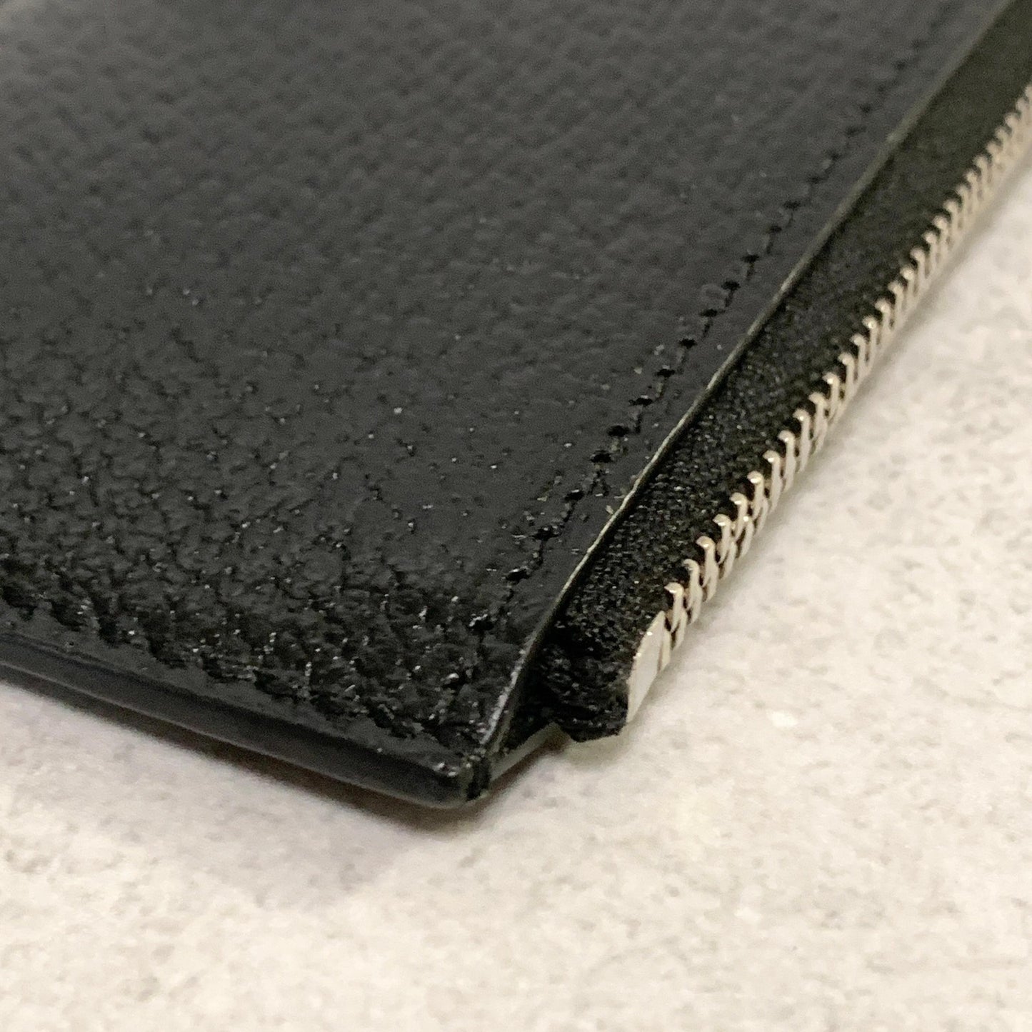 GUCCI GG Marmont Coin Case Card Holder Wallet Leather Black Authentic Used